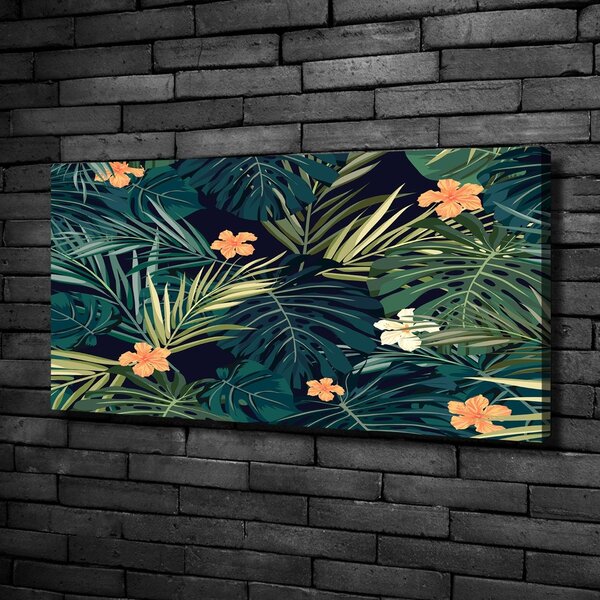 Print pe canvas frunze tropicale