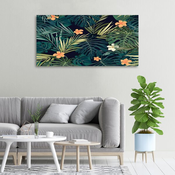 Print pe canvas frunze tropicale