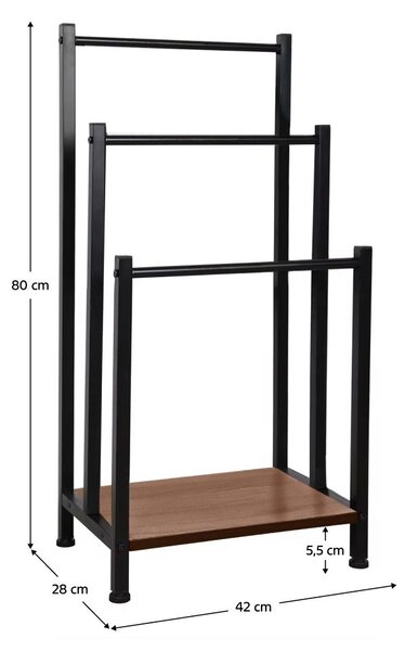 Suport prosoape AGIN (negru). 1091692