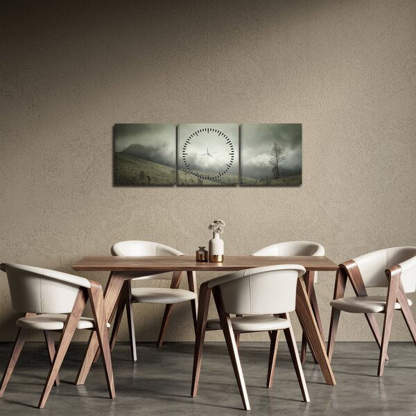 Tablou - Peisaj înainte de furtună (cu ceas) (90x30 cm)