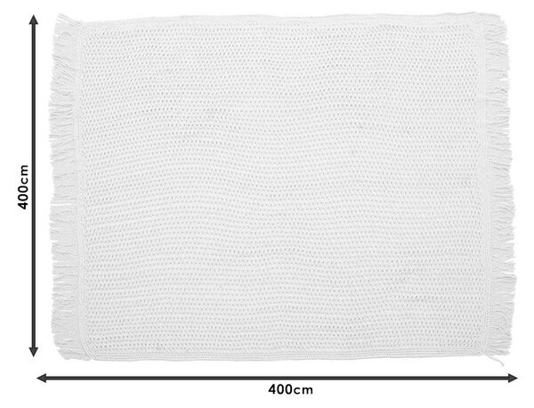 Parasolar Roof macrame negru 4x4m