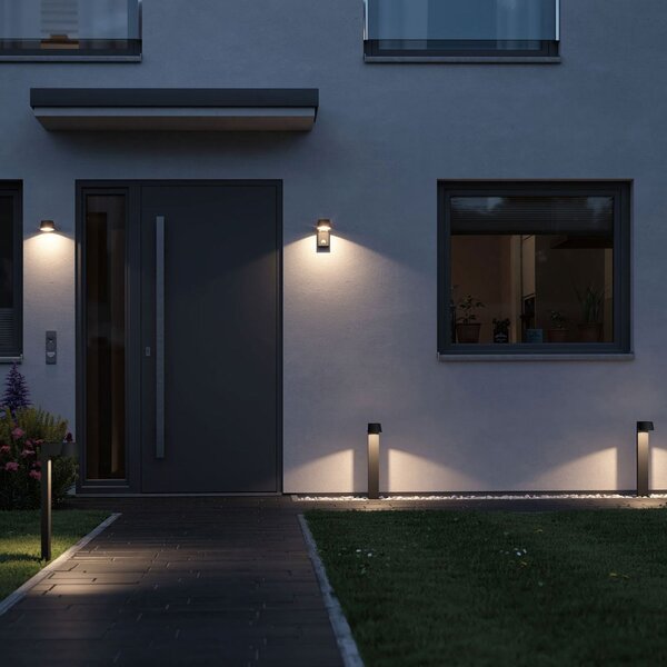 Paulmann Capea aplică LED de exterior, Negru, Metal, Modern