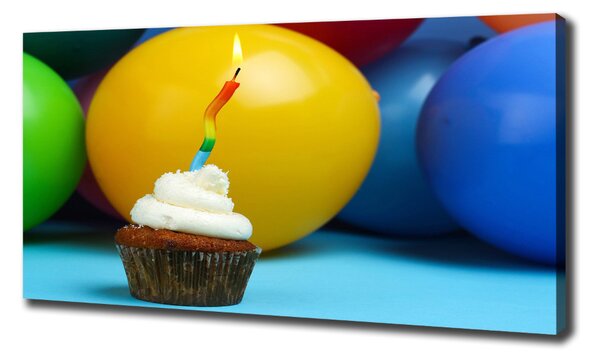 Imprimare tablou canvas cupcake ziua de nastere