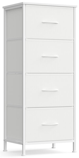 Comoda cu sertare Songmics Alb 39.6x30x95.2 cm