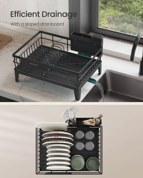 Suport vase Songmics Negru 42.4x35.4x22.6 cm