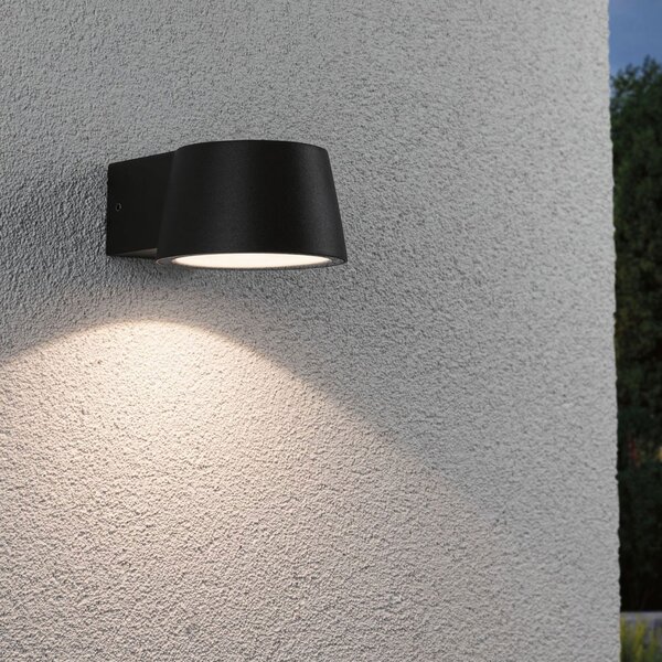 Paulmann Capea aplică LED de exterior, Negru, Metal, Modern