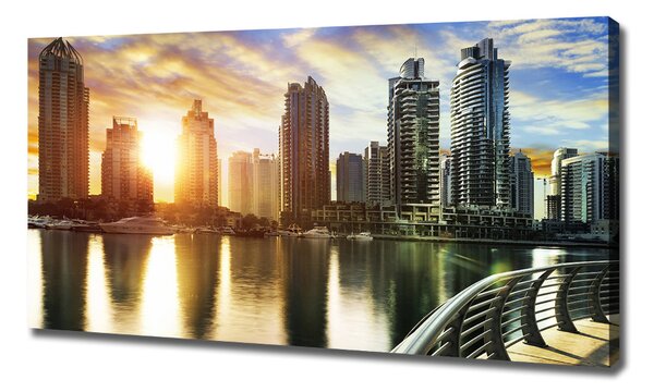 Imprimare tablou canvas Dubai apus de soare