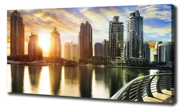 Imprimare tablou canvas Dubai apus de soare
