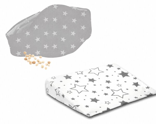 Set perna antireflux pentru bebelusi 30x38 cm si centura anticolici reglabila Kidizi - Galaxy Grey