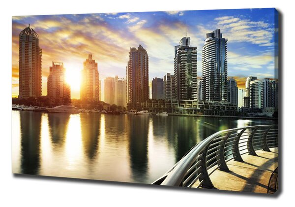 Imprimare tablou canvas Dubai apus de soare