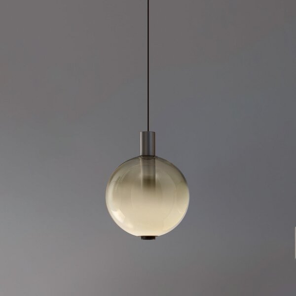 OLEV lampă suspendată LED BEAM STICK NUANCE, gri, Ø 20 cm, 927, reglabil, Gri, Camera de zi / sufragerie, Sticlă, Design