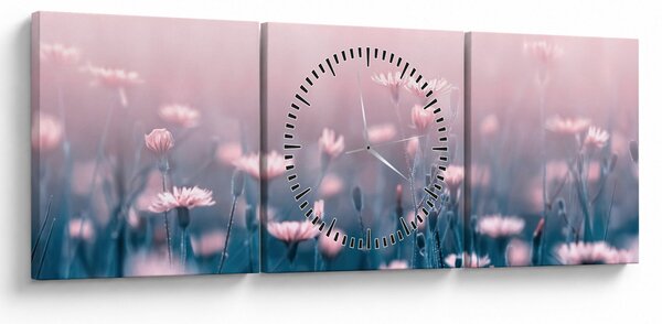 Tablou - Plante din pădure (cu ceas) (90x30 cm)