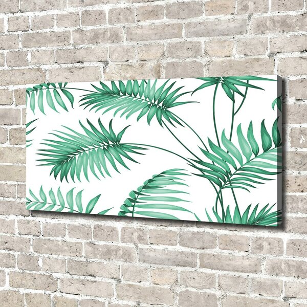 Print pe canvas frunze tropicale