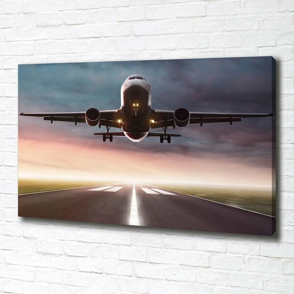 Imprimare tablou canvas avionul decolează