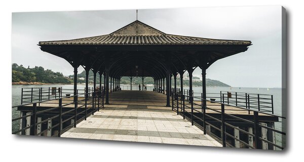 Tablou canvas Pier în Hong Kong