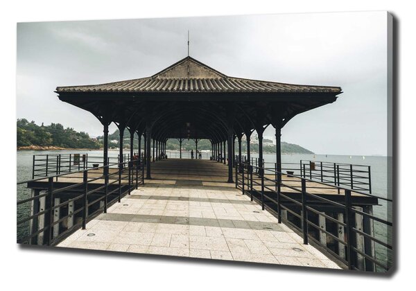 Tablou canvas Pier în Hong Kong