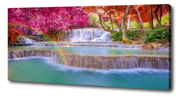 Tablou pe pânză Cascada din pădure