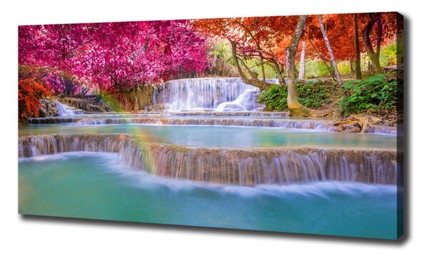 Tablou pe pânză Cascada din pădure