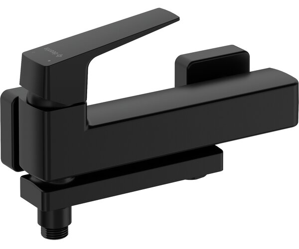 Deante Blur, baterie de cadă cu montare pe perete și gură rotativă, 150 mm, negru mat, DEA-BQL_N12M