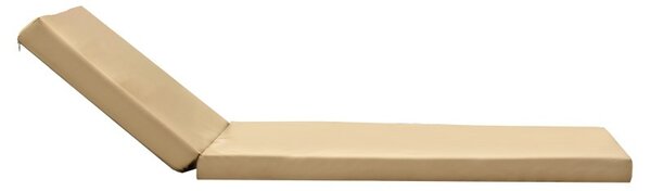 Perna penrtu sezlong, Model Sadie, culoare bej, textil, 65x185x7 cm