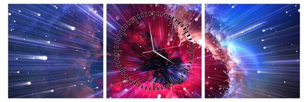 Tablou - Energia universului (cu ceas) (90x30 cm)