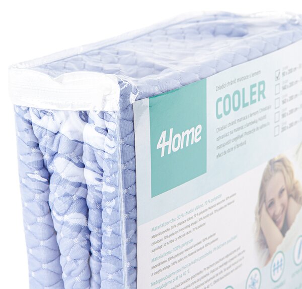 Protecție saltea 4Home Cooler impermeabilă cu efect de răcire, cu bordură, 90 x 200 cm