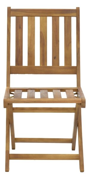 Scaun de exterior, Model Elijie, culoare natural, lemn masiv de salcam, 45x62x90 cm