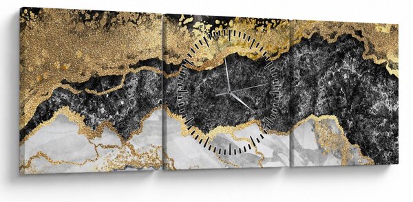Tablou - Marmură (cu ceas) (90x30 cm)