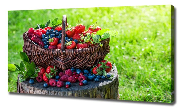 Print pe canvas coș cu fructe de pădure