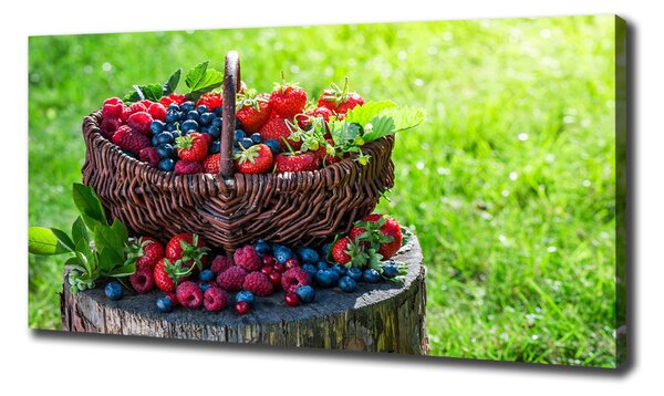 Print pe canvas coș cu fructe de pădure