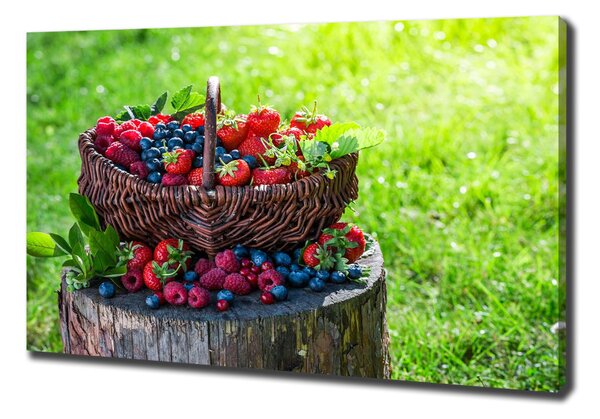 Print pe canvas coș cu fructe de pădure