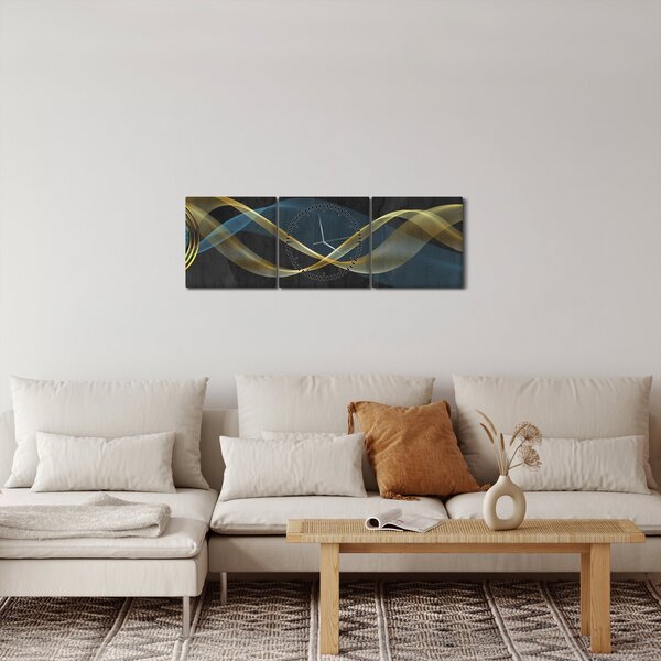 Tablou - Abstract (cu ceas) (90x30 cm)