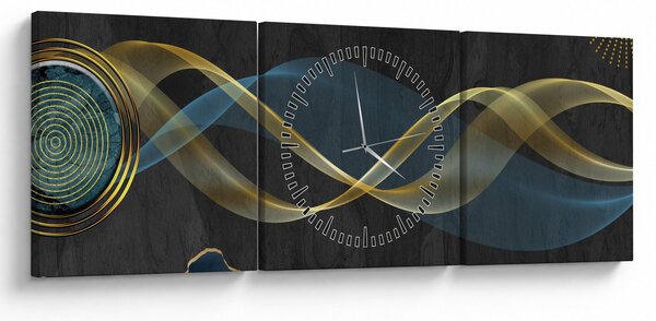 Tablou - Abstract (cu ceas) (90x30 cm)