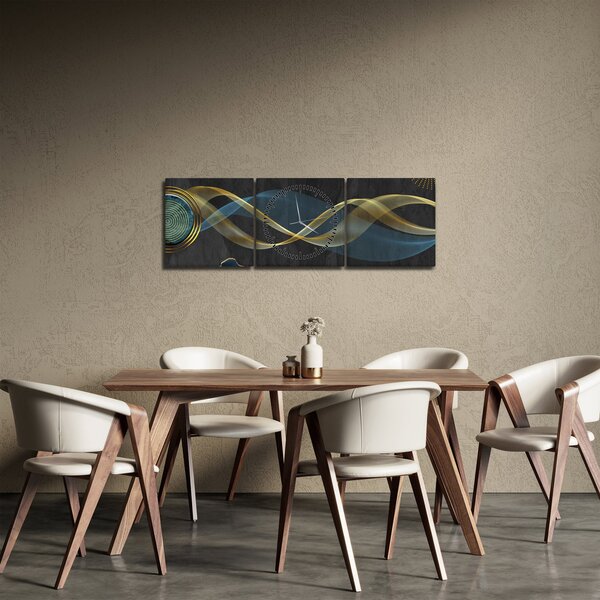 Tablou - Abstract (cu ceas) (90x30 cm)