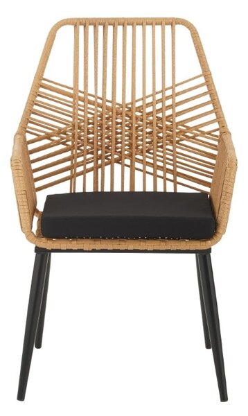 Scaun de grădină Tanish Negru 58x58.5x87 cm