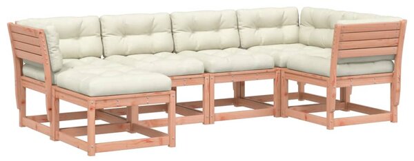 Set canapele de grădină cu perne, 6 piese, lemn masiv Douglas