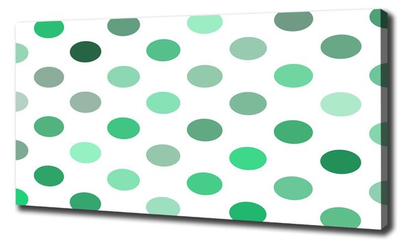 Tablou canvas puncte verzi