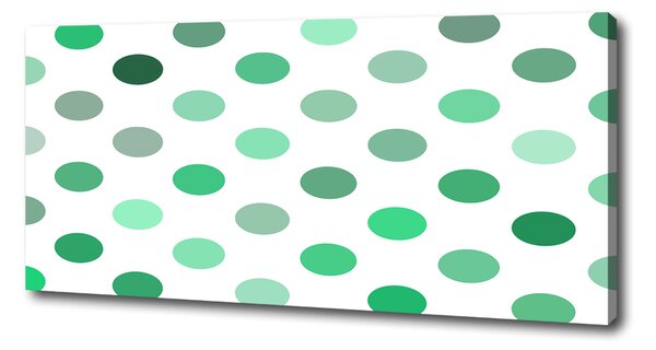 Tablou canvas puncte verzi