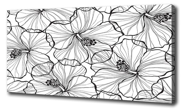 Print pe canvas flori Hawaii