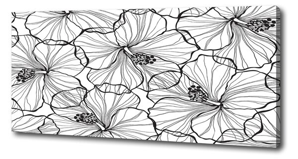 Print pe canvas flori Hawaii