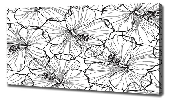 Print pe canvas flori Hawaii