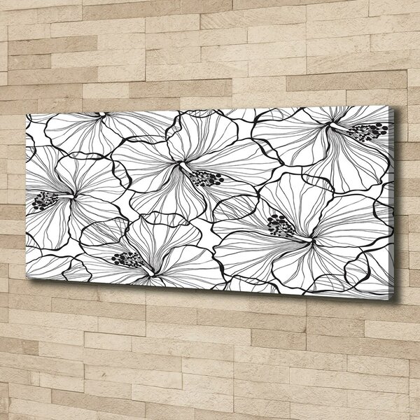 Print pe canvas flori Hawaii
