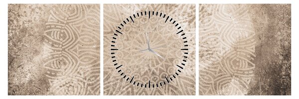 Tablou - Mandala (cu ceas) (90x30 cm)
