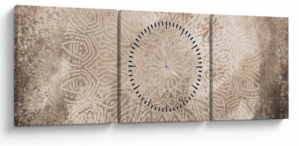 Tablou - Mandala (cu ceas) (90x30 cm)