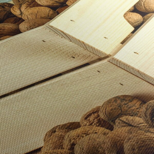 Tablou - Natură moartă de toamnă cu nuci (120x50 cm)