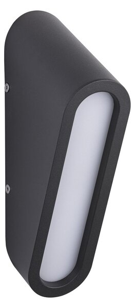 Paulmann Cliff LED lumina de perete în aer liber, Negru, Metal, Modern