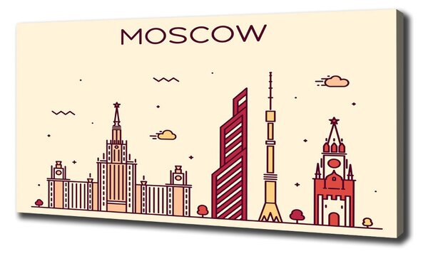 Tablou canvas clădiri din Moscova