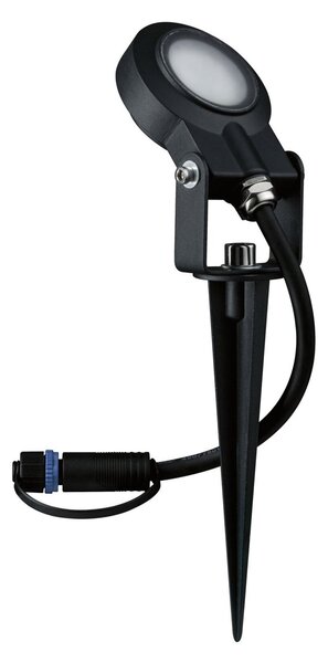 Paulmann Plug & Shine Sting pământ spike spot 2200K 1 unitate, reglabil, Negru, Metal, Modern