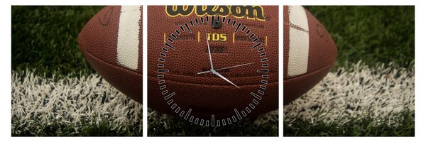 Tablou - Fotbal (cu ceas) (90x30 cm)