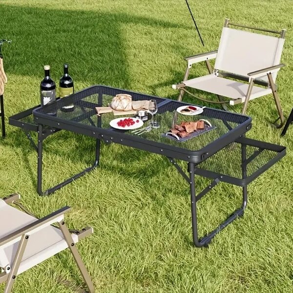 Campmax™ Masă Pliabilă Din Plasă Pentru Exterior